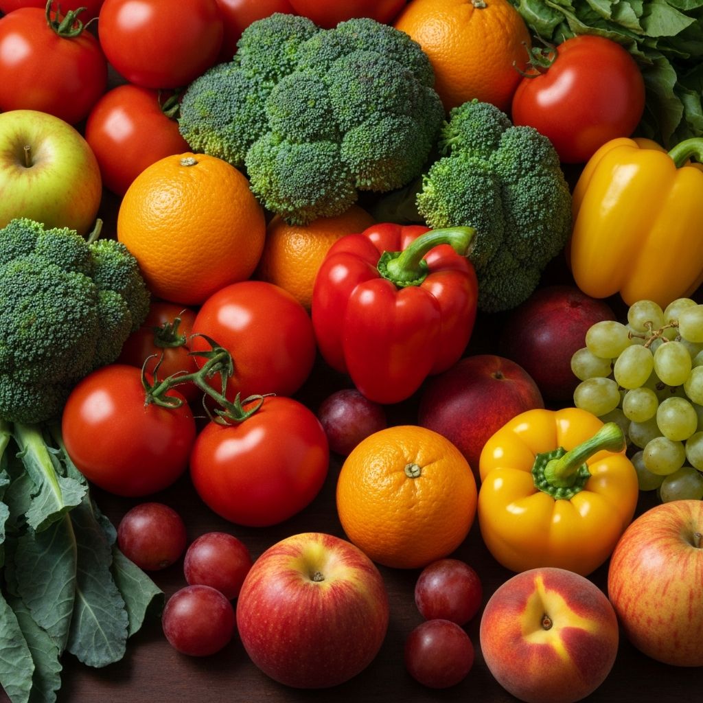 Vegetables and fruits